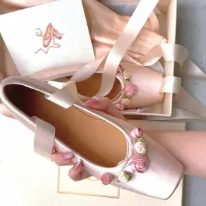 The Rosy Music Box Ballerina       Shoes Kawaii Academia Y2K Cottagecore Coquette Fairycore Dollette Princesscore