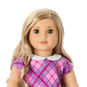 Truly Me™ 18-inch Doll #125 with long curly blonde hair
