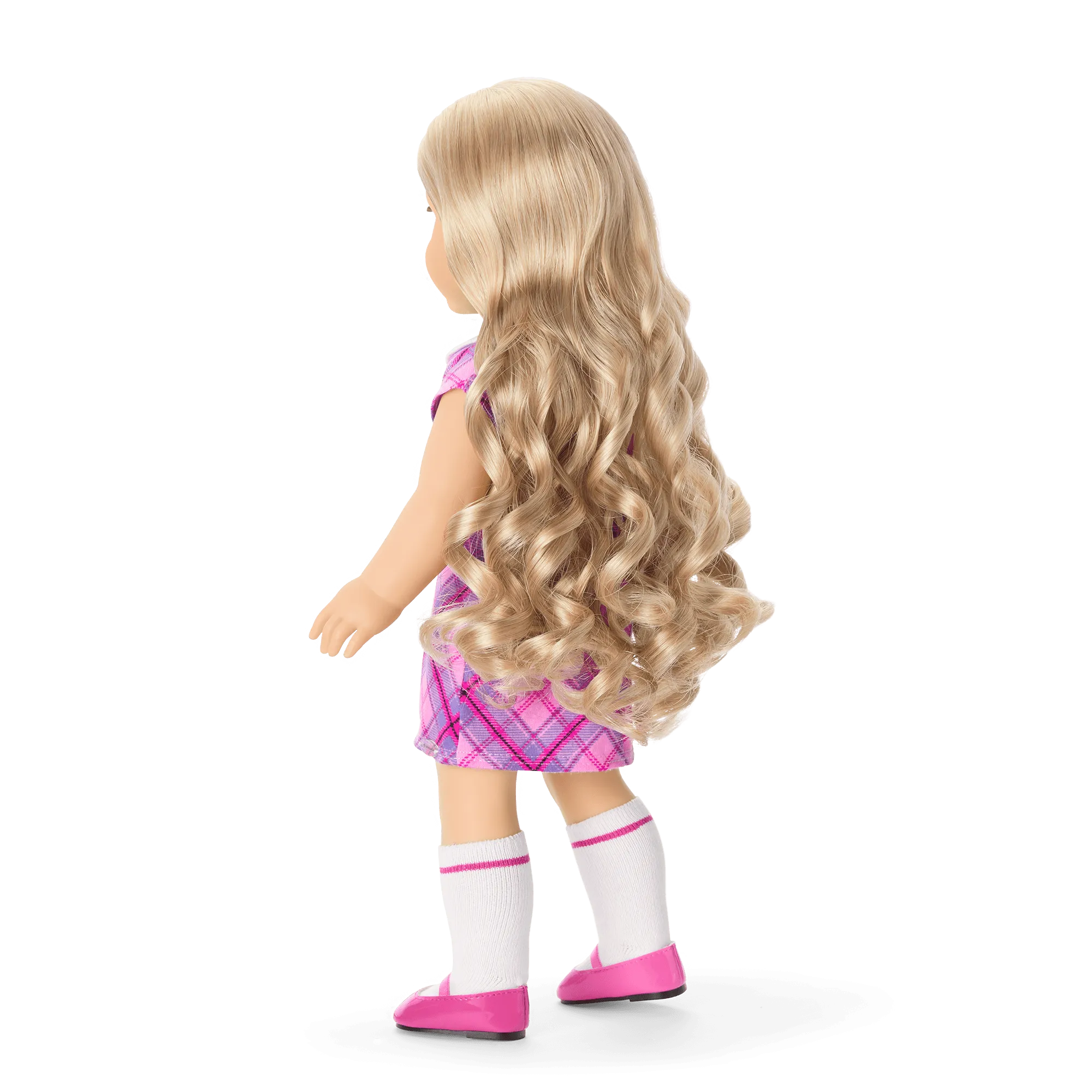 Truly Me™ 18-inch Doll #125 with long curly blonde hair