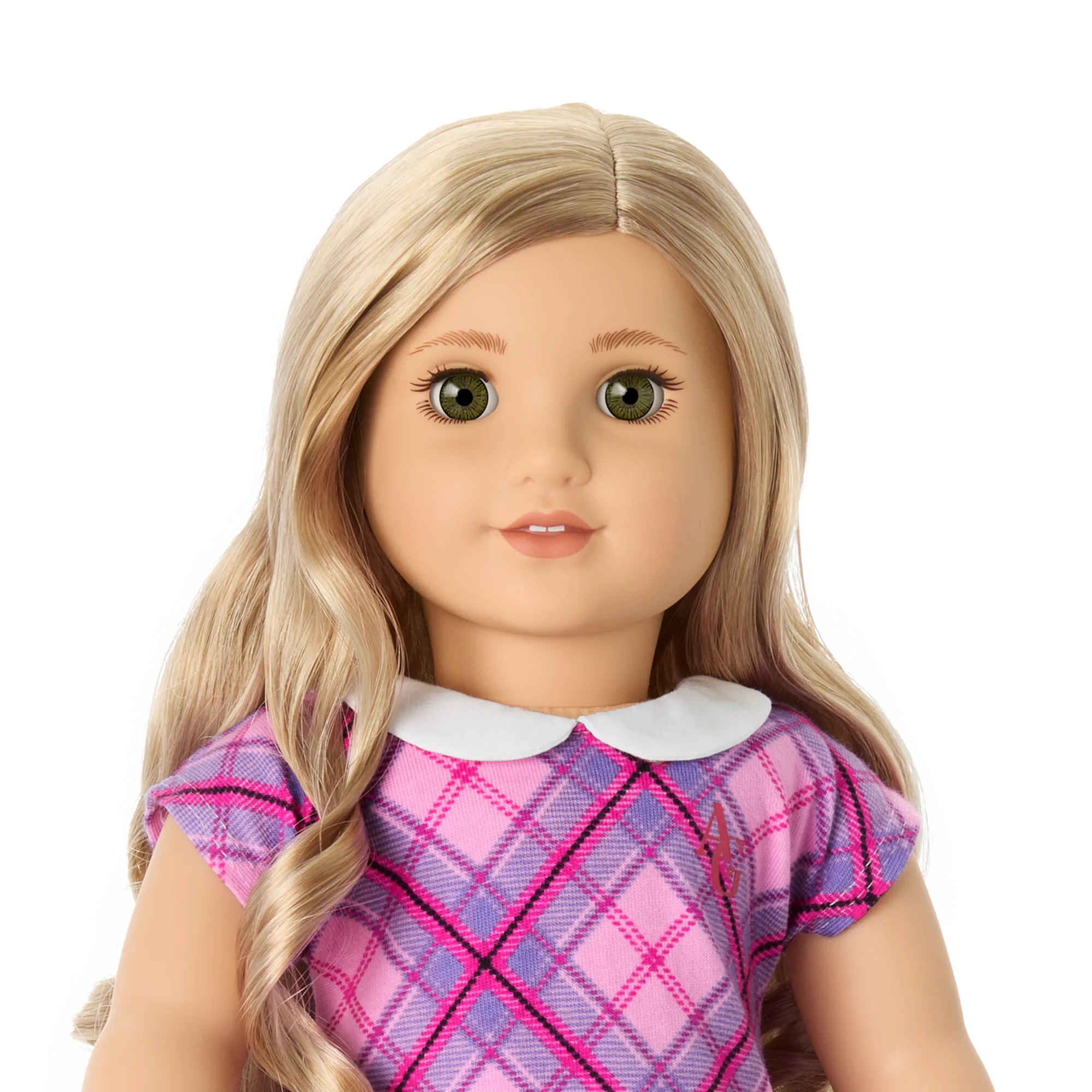 Truly Me™ 18-inch Doll #125 with long curly blonde hair