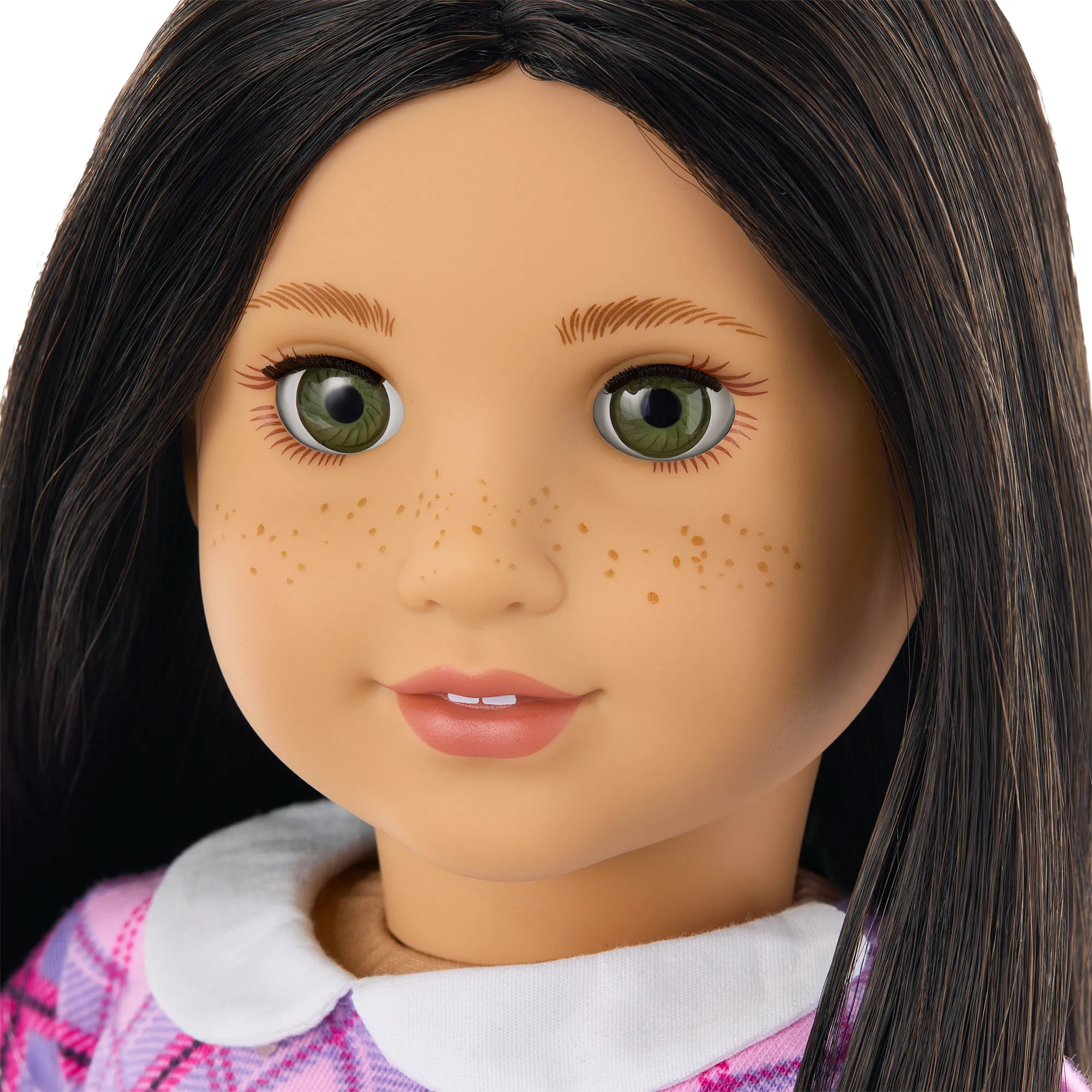 Truly Me™ 18-inch Doll #128 with long straight black-brown hair