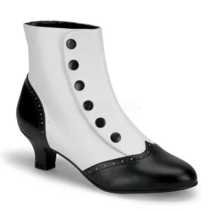 Victorian Flora White Boots