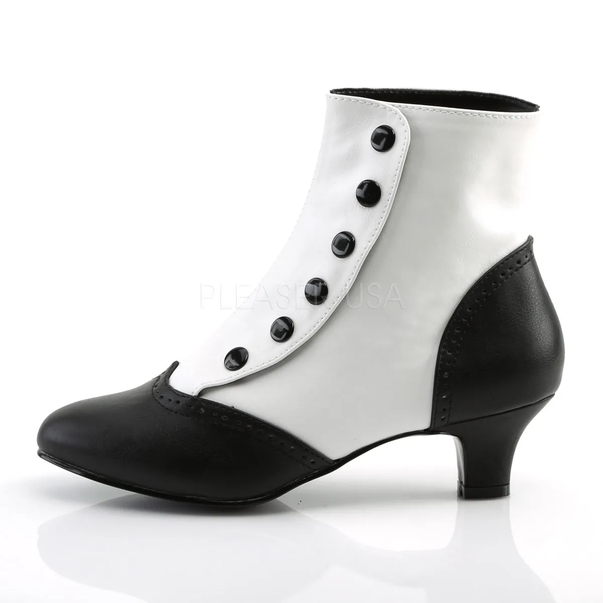 Victorian Flora White Boots