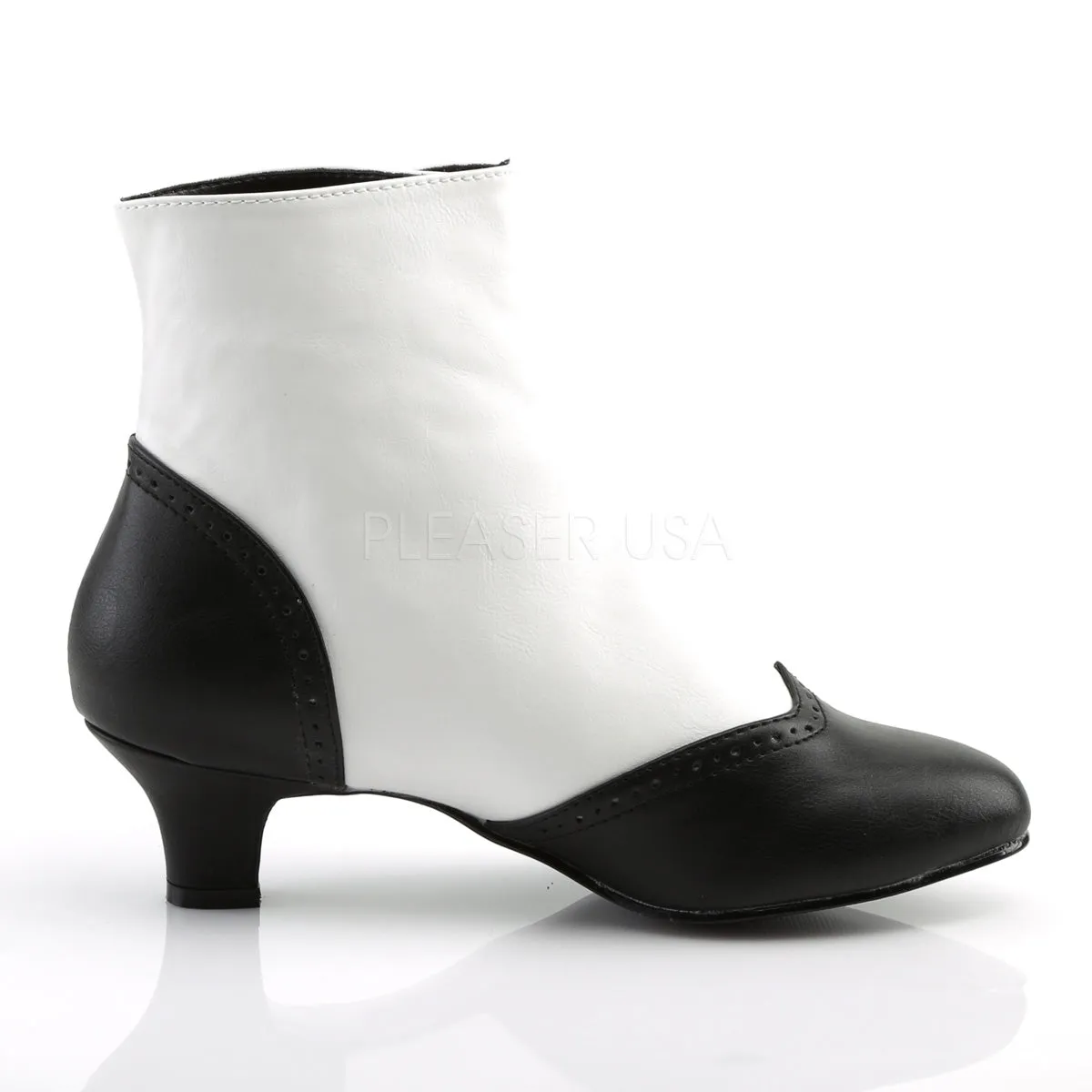 Victorian Flora White Boots