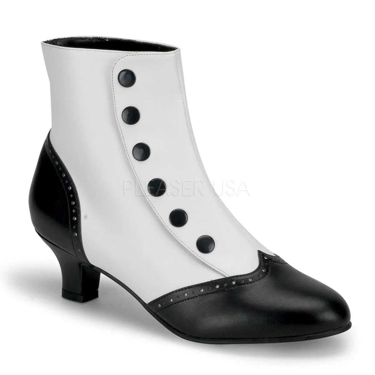 Victorian Flora White Boots