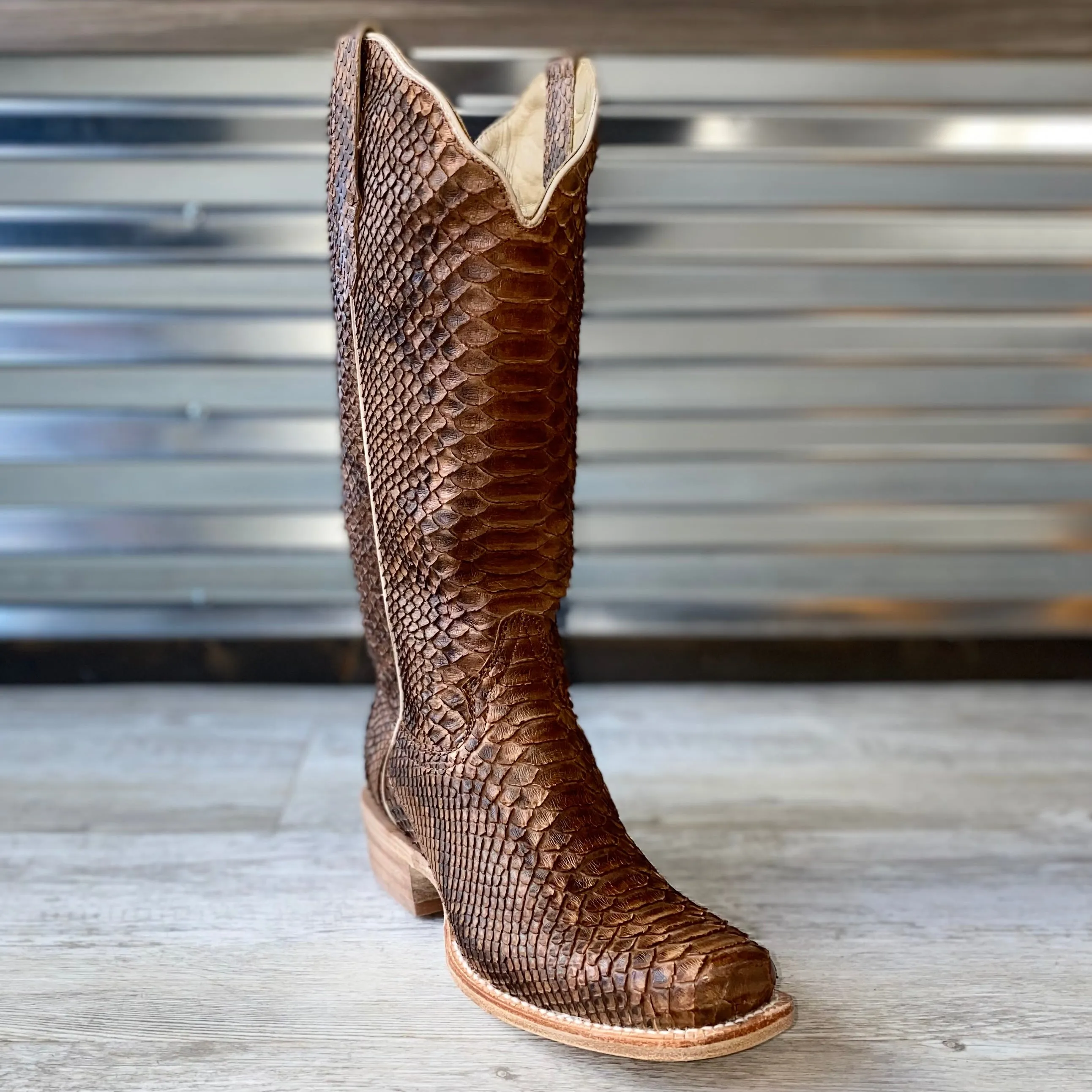 Women's R. Watson Sand Matte Python Boots