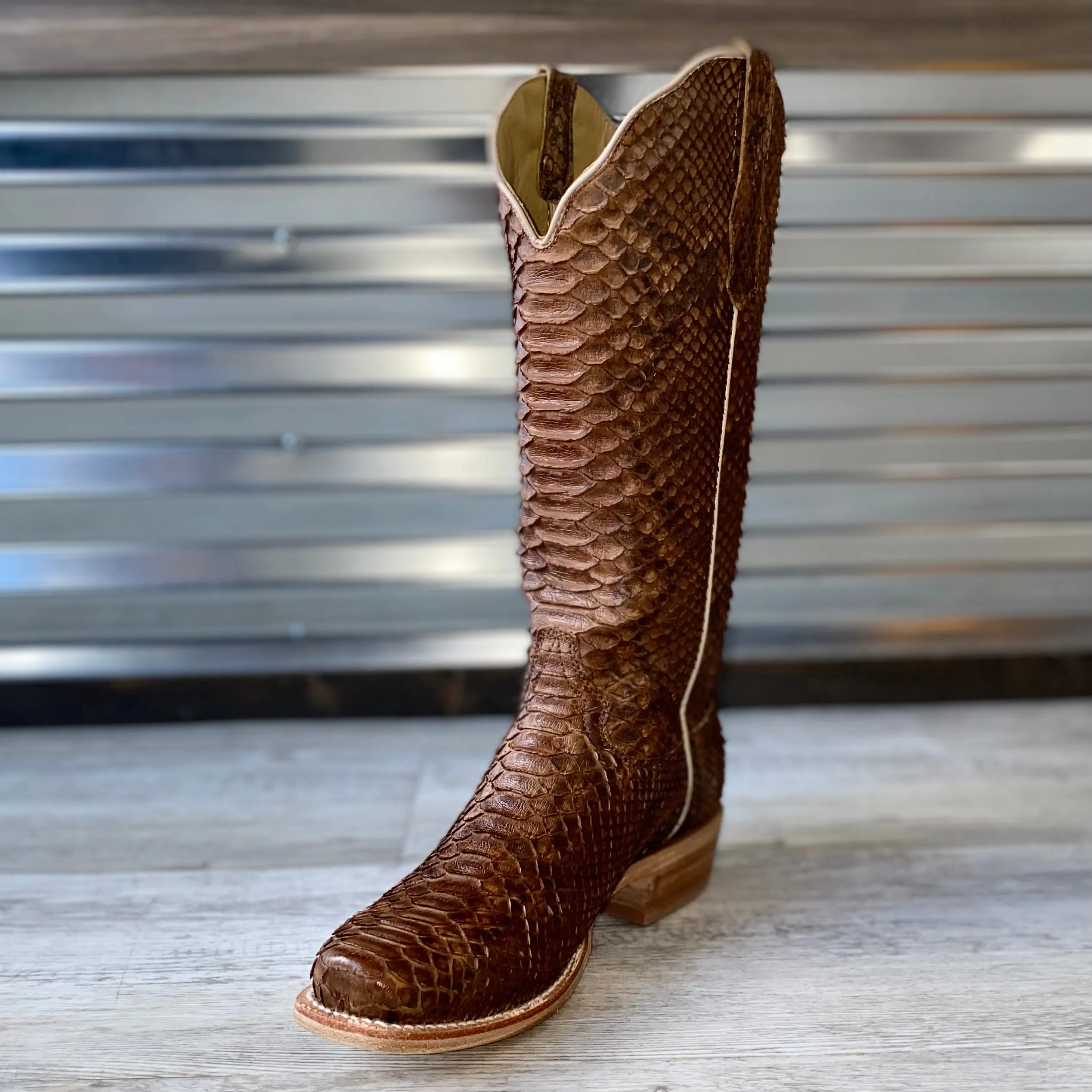 Women's R. Watson Sand Matte Python Boots