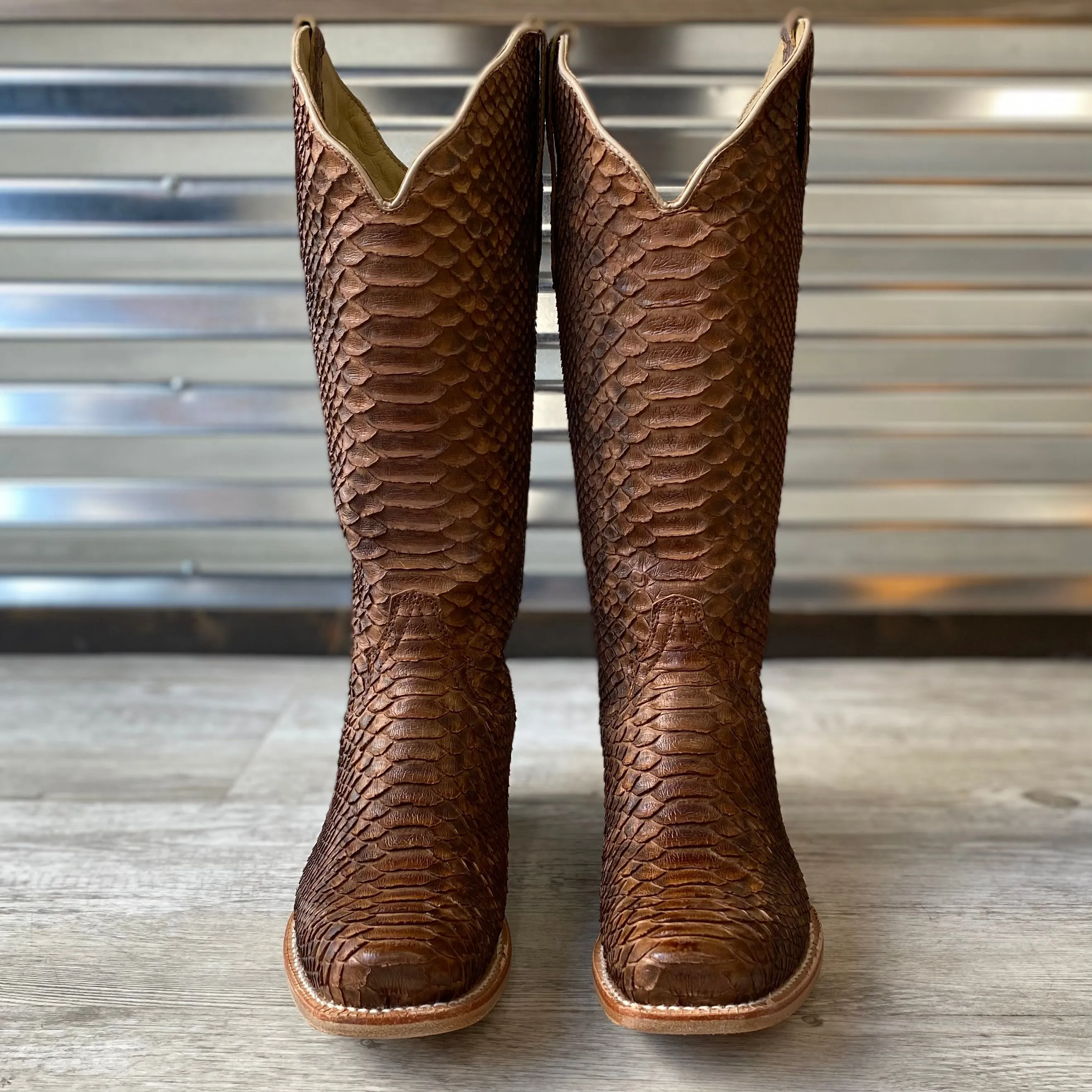 Women's R. Watson Sand Matte Python Boots