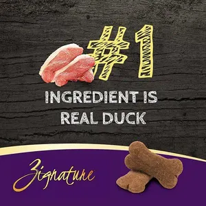 Zignature Ziggy Bars Duck Formula Crunchy Dog Treats 12oz
